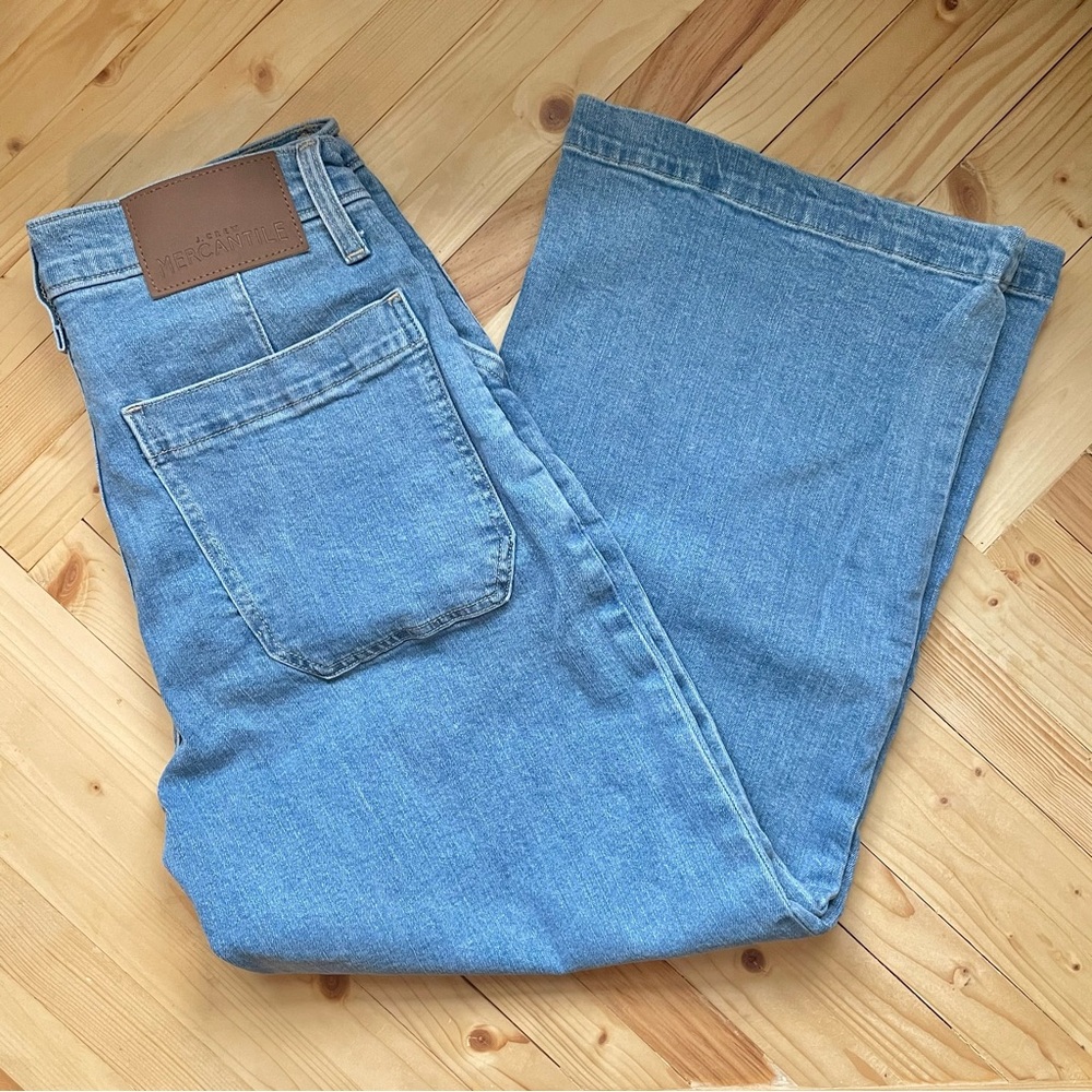 J. Crew Mercantile Wide Leg Crop Jeans